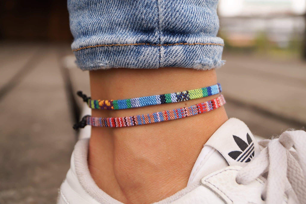 Anklet Pack - Turquoise & Multi Color
