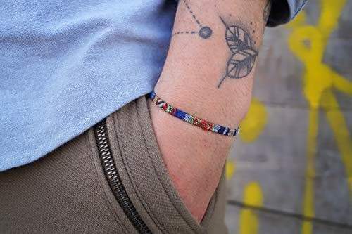 Surfer Bracelet - Blue Ethno